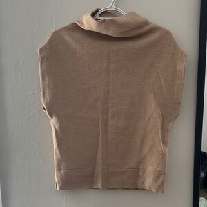 Club Monaco Cowl Neck Sweater in Tan